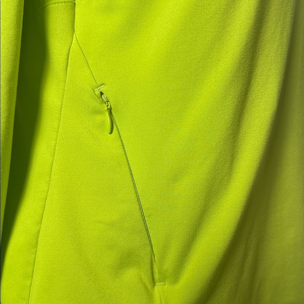 Athleta Safety Yellow Quarter-Zip Pullover Size Small - Picture 3 of 9